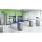 Hirsh Commercial Desks, 60 in W, 28.75 in H, Steel, Laminate Top, Arctic Silver / Weathered Charcoal 24374 - alternate 6